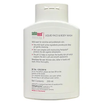 Sebamed Liquid Face & Body Wash 200ml product image