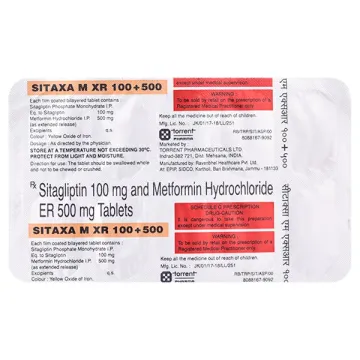 Sitaxa M Xr 100+500 Tablet product image