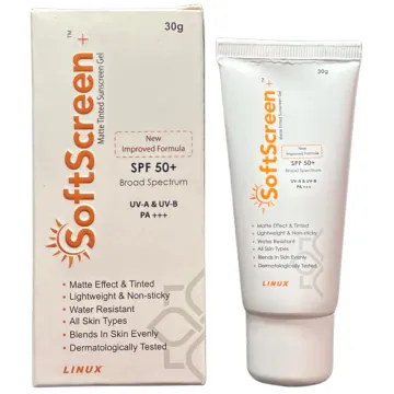 Softscreen Matte Tinted Spf 50+ Sunscreen Gel 30gm product image