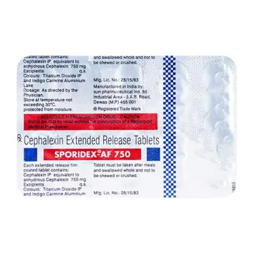 Sporidex Af 750 Tablet product image
