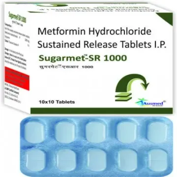 Sugarmet 1000mg Tablet Sr product image