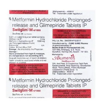 Switglim M 4/1000 Tablet product image