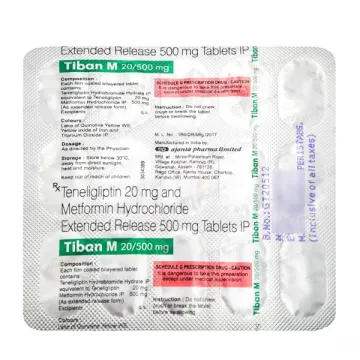 Tiban M 20/500 Tablet product image