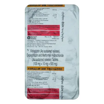 Torglip Dm 10/500/100 Tablet product image