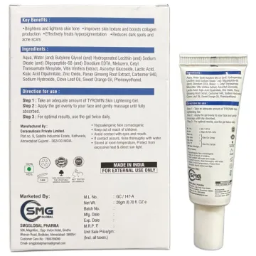 Tyrowin Skin Lightening Spf 25 Gel 20gm product image