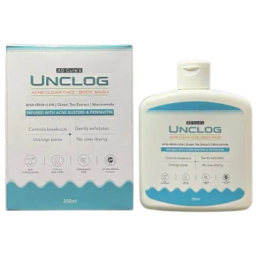 Unclog Acne Clear Face Body Wash 250ml product image