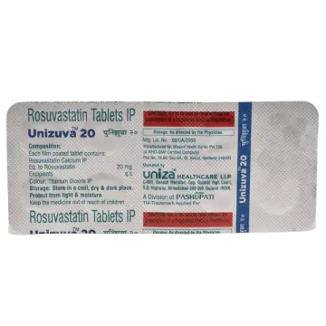 Unizuva 20mg Tablet product image