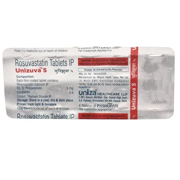 Unizuva 5mg Tablet product image
