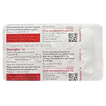 Vasoglor 90 Tablet product image