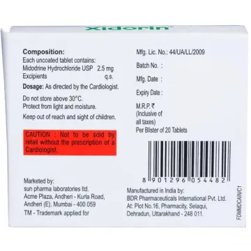 Xidorin 2.5 Tablet product image