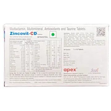 Zincovit Cd Tablets product image