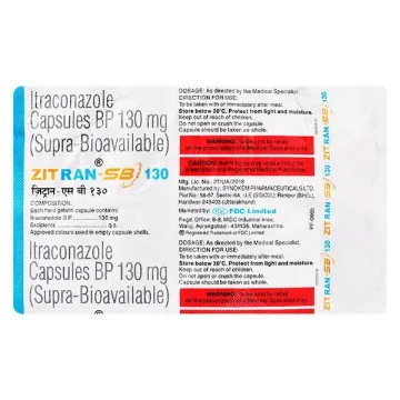 Zitran Sb 130mg Capsule product image