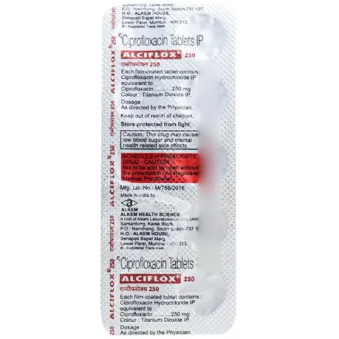 Alciflox 250mg Tablet product image