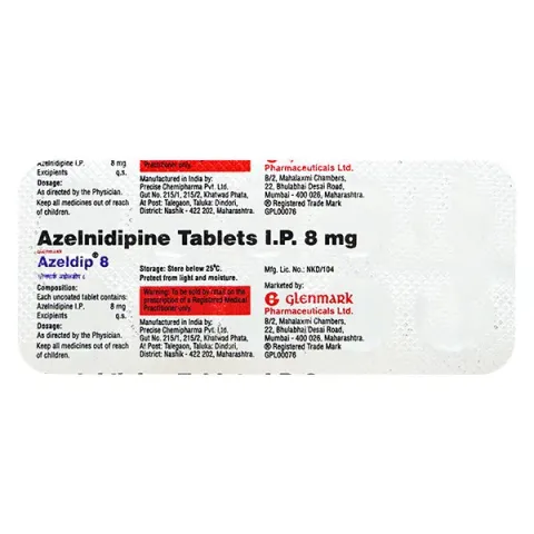 Azeldip 8 Tablet product image