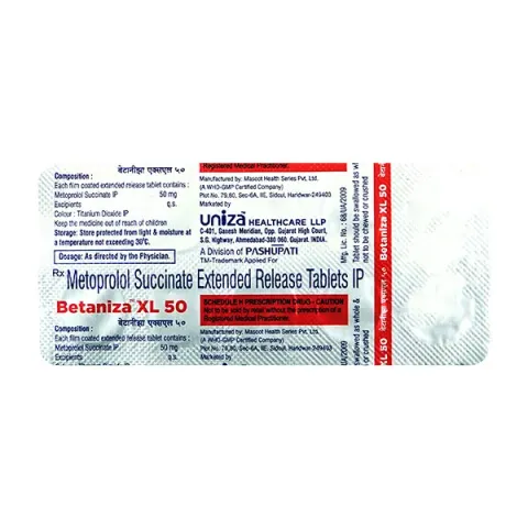 Betaniza Xl 50mg Tablet product image