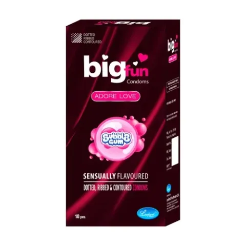 Bigfun Bubblegum Flavored Dotted &amp; Lubricat... product image