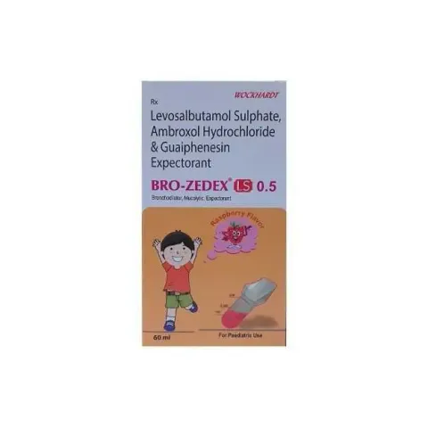 Bro-zedex Ls 0.5 Expectorant Raspberry 60ml product image