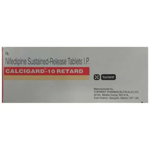Calcigard 10 Retard Tablet product image