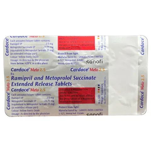 Cardace Meto 2.5 Tablet product image