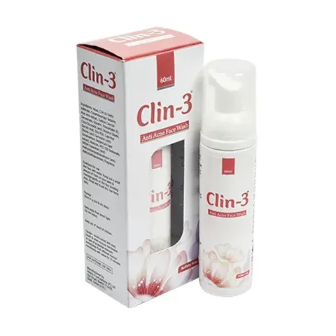 Clin 3 Face Wash 60ml product image