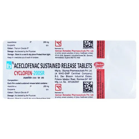 Cyclofen 200sr Tablet product image