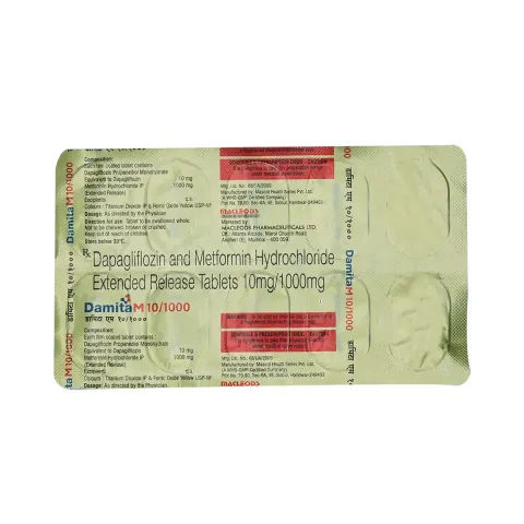 Damita M 10/1000 Tablet product image