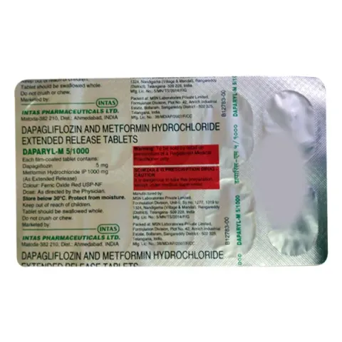 Daparyl M 5/1000 Tablet product image