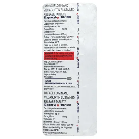Daparyl V 10/100 Tablet product image