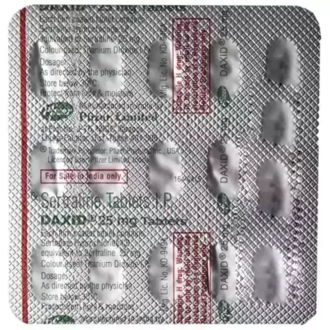Daxid 25mg Tablet product image