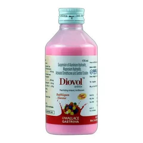 Diovol Sugar Free Bubblegum Oral Solution 170ml product image