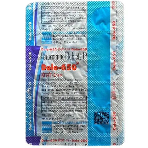 Dolo 650 Tablet product image