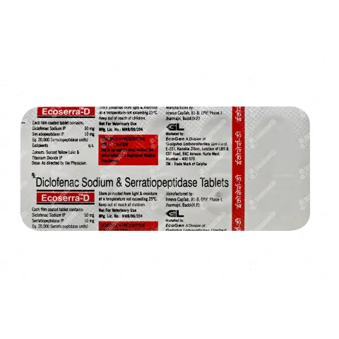 Ecoserra D 50mg/10mg Tablet product image