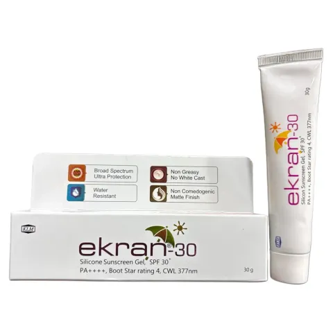 Ekran 30 Silicone Sunscreen Spf 30+ Gel 30gm product image