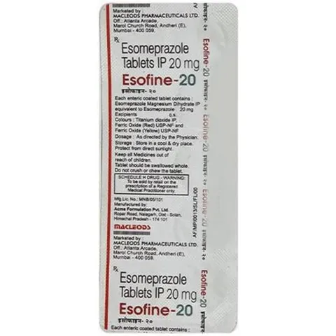 Esofine 20 Tablet product image