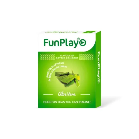 Funplay Aloevera Dotted Condom 3pcs product image