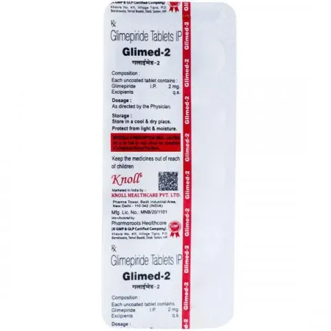 Glimed 2mg Tablet product image