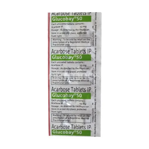 Glucobay 50 Tablet product image