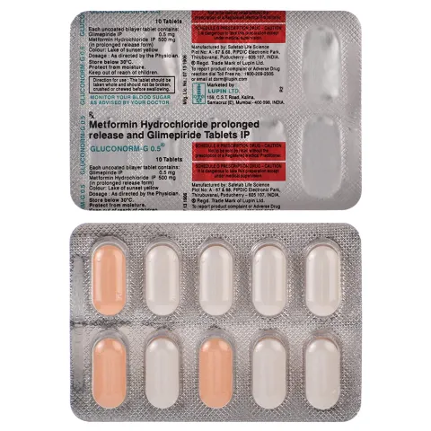 Gluconorm G 0.5 Tablet product image