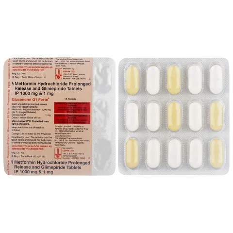 Gluconorm G 1 Forte Tablet product image