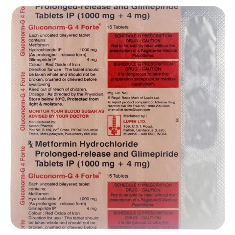 Gluconorm G 4 Forte Tablet product image