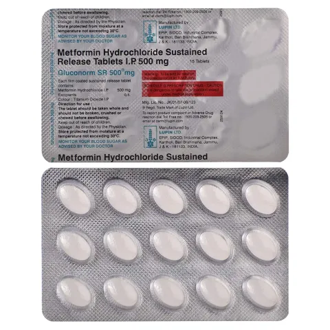 Gluconorm Sr 500 Tablet product image