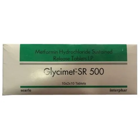 Glycimet 500 Tablet Sr product image