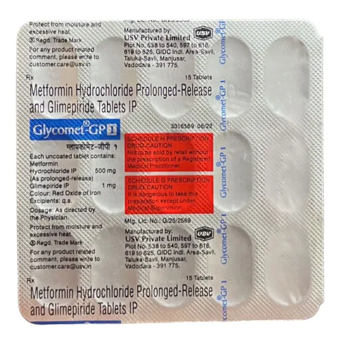 Glycomet Gp 1 Tablet product image