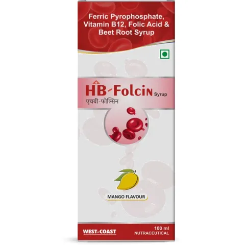 Hb-folcin Syrup 100ml product image