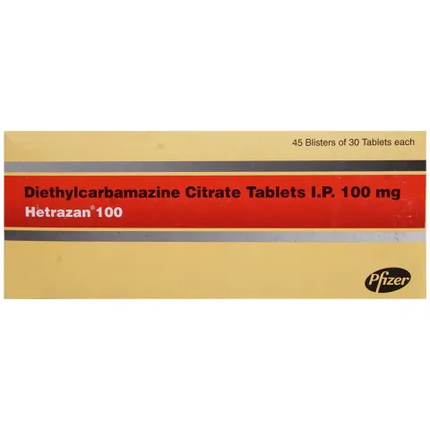 Hetrazan 100 Tablet product image