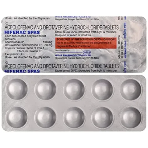 Hifenac Spas Tablet product image