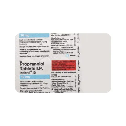 Inderal 10 Tablet product image