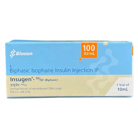 Insugen 50/50 Injection 100iu/ml product image