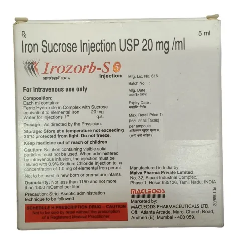 Irozorb S Injection 5ml product image
