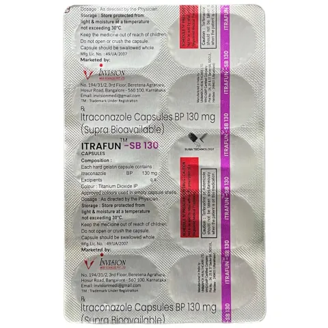 Itrafun Sb 130 Capsules product image